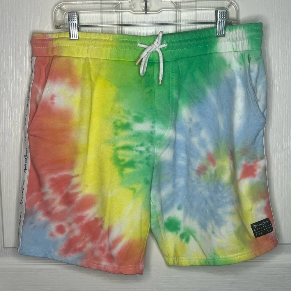 Maui And Sons Tie Dye Sweat Shorts Sz M